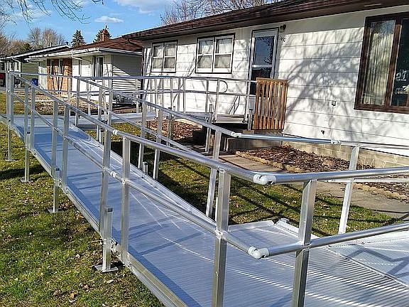 Ramp goes with house