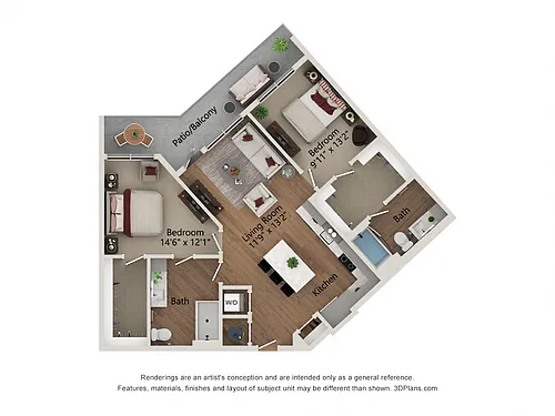 Floor plan B1-1073