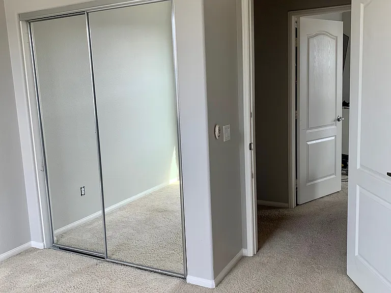 Mirrored closet