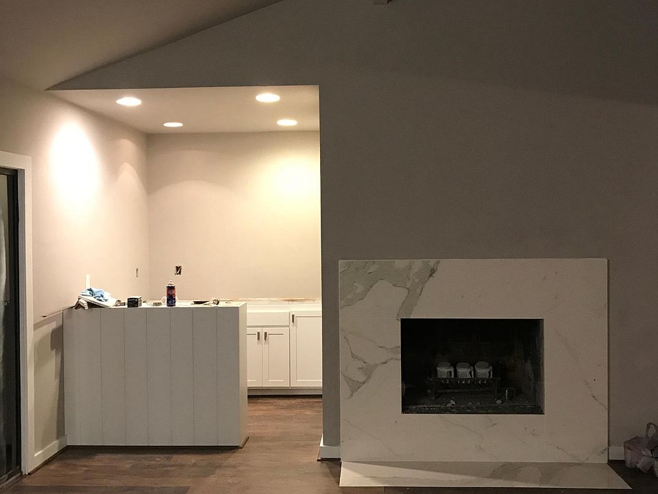 Living room with wet bar