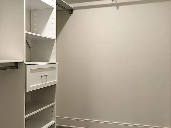 Spacious walk in closets