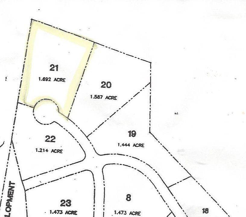 lot #21 in cul de sac