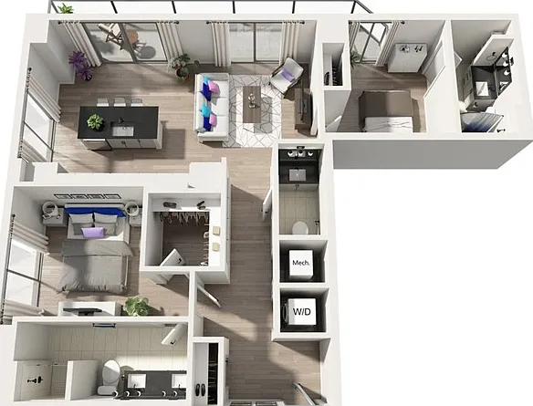 B1 | 2x2 | 1150 sq ft B1 | 2x2 | 1150 sq ft