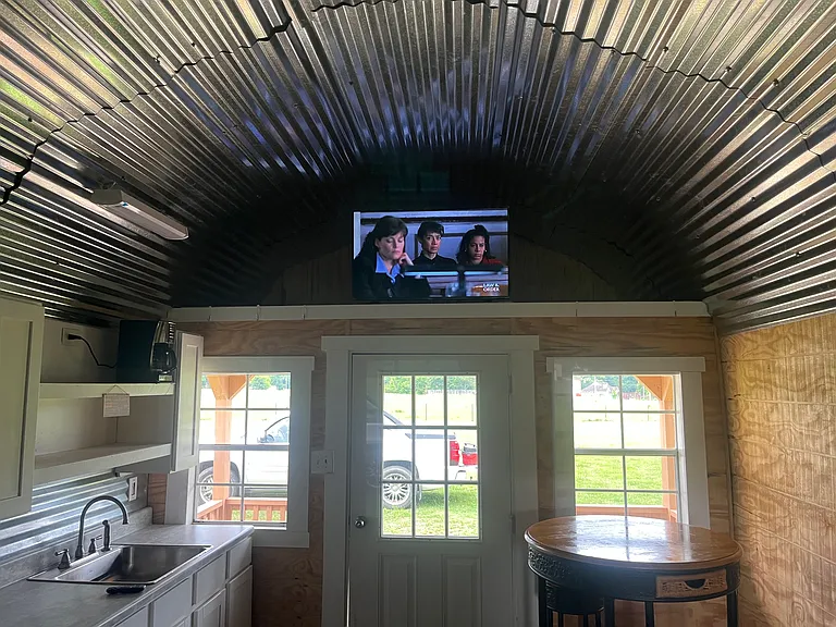 53" TV & Front Door