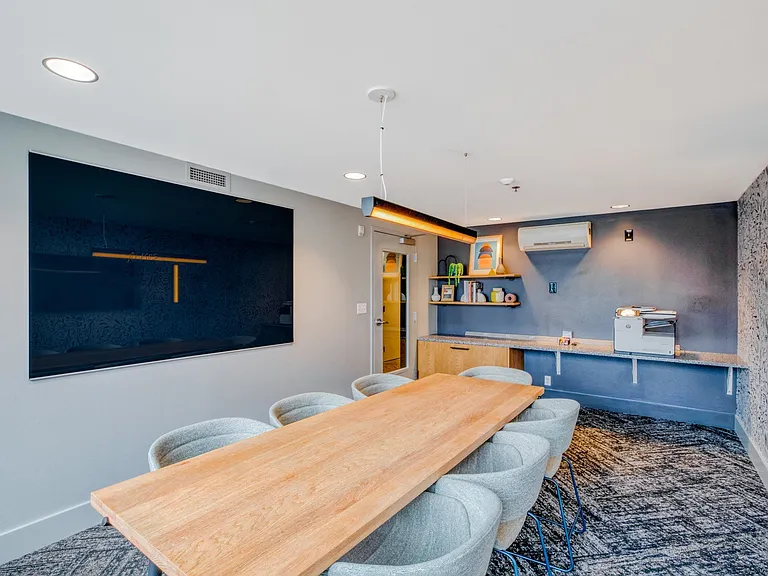 A business center for conferences, presentations, or a quiet place to work.