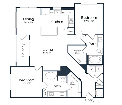 Floor plan B1A