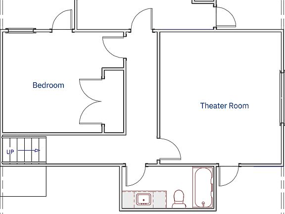 2nd Floor With Theater Bonus Room