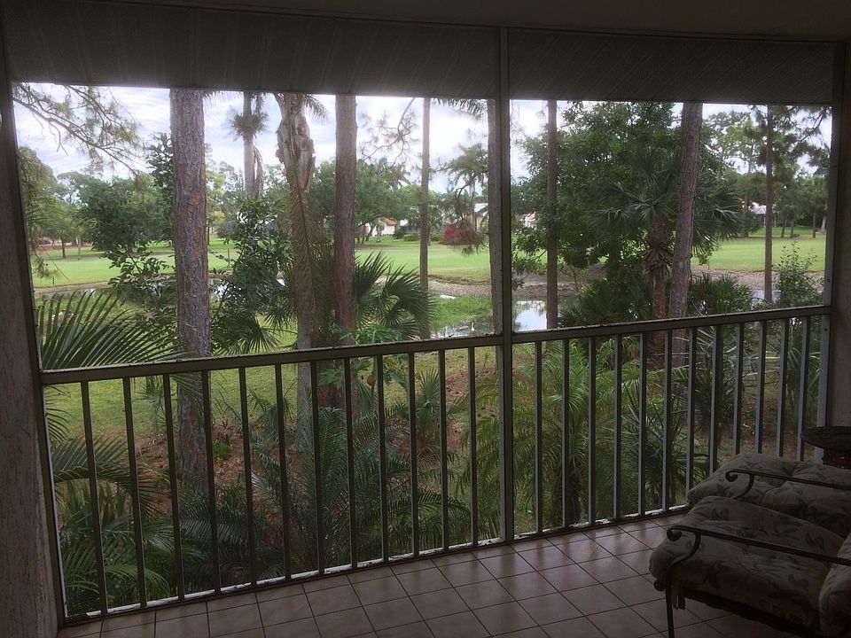 This is the million-dollar view from your lanai which overlooks the golf course and million- dollar homes, but golf membership is not included.