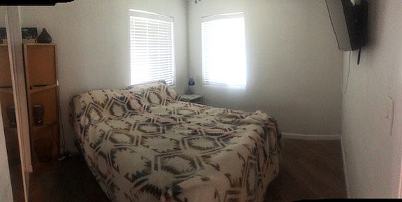 opposite view of bedroom.