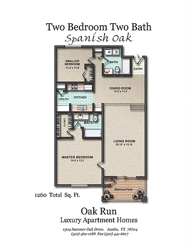 Floor plan Spanish Oak