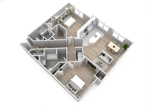 Floor plan 2 Bedroom