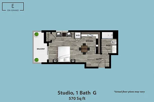 Floor plan Studio G