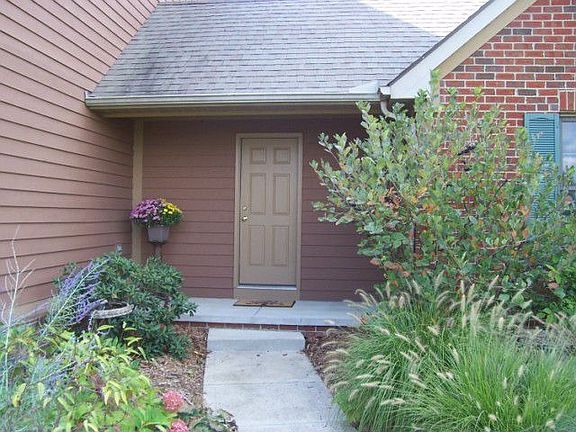 Side entrance by attached garage