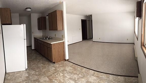 Kitchen, living room