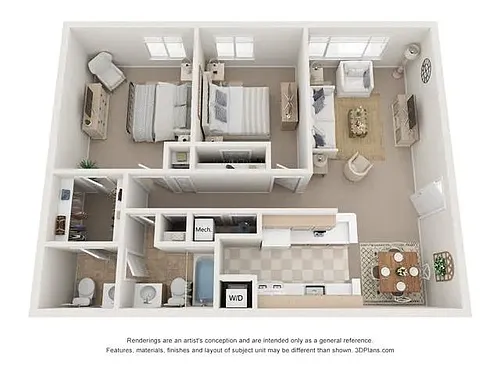 Floor plan 2 Bedroom