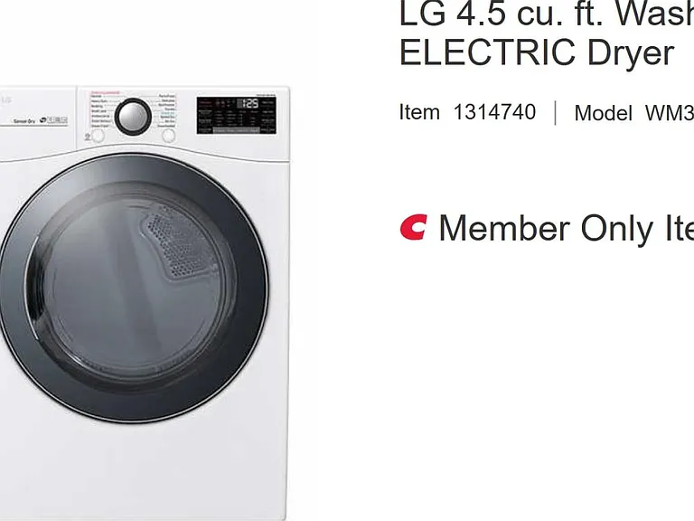 The washer and the drier that are purchased for the unit.