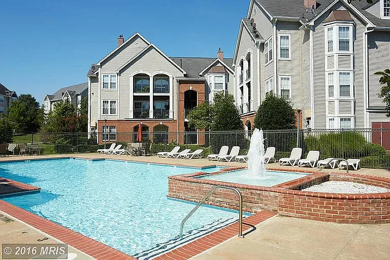 Swimming pool next to the building