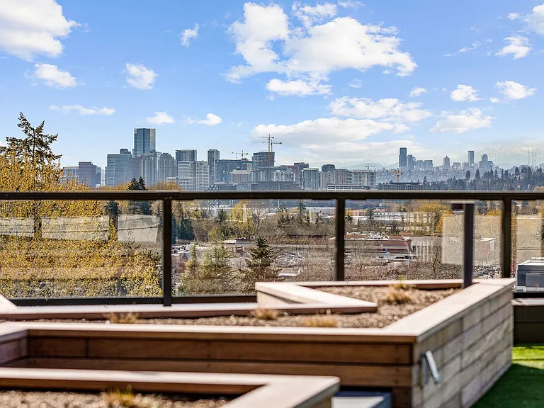Panoramic views of Bellevue, Redmond, and the Olympic mountain range