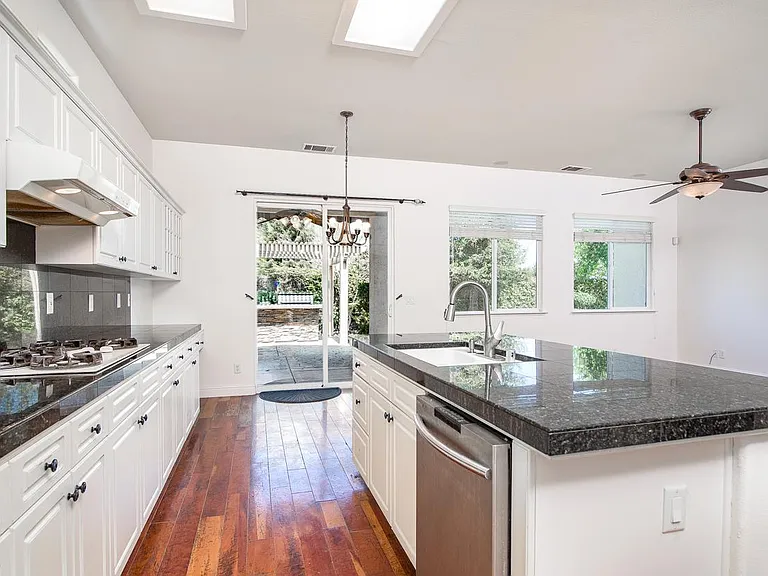Open floor plan kitchen