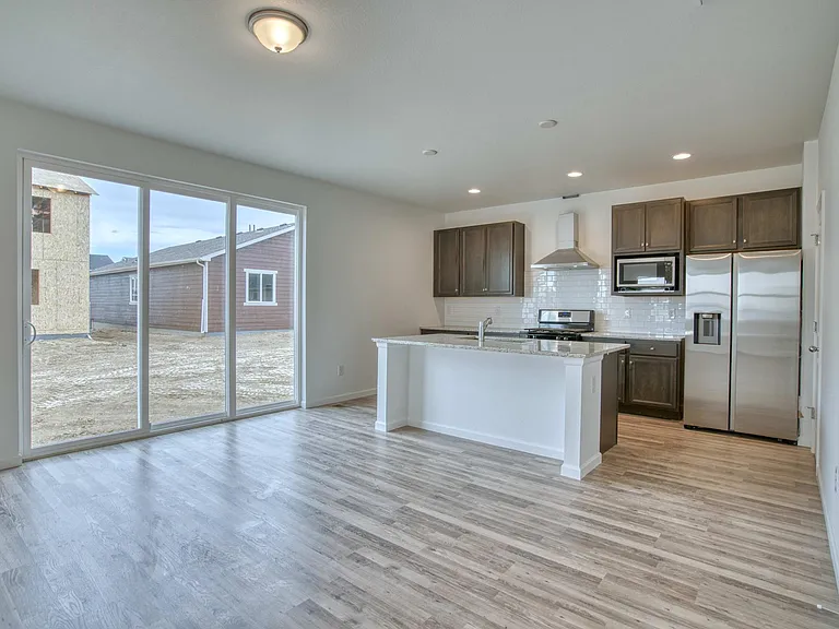 Dining and kitchen