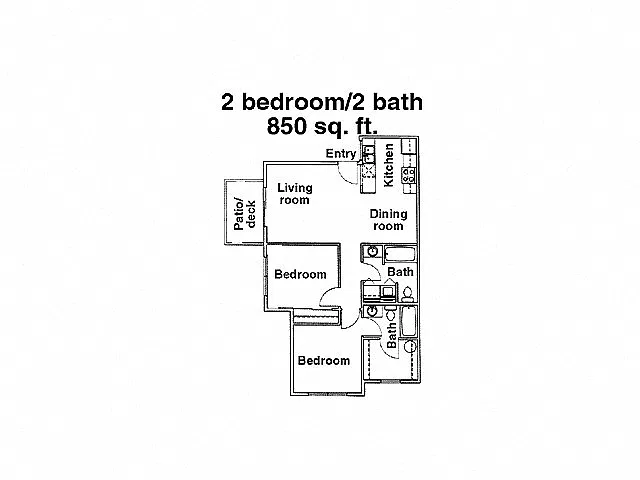 Floor plan Two-Bedroom