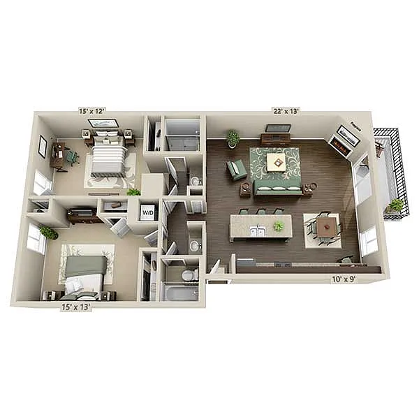Floor plan B2B-R