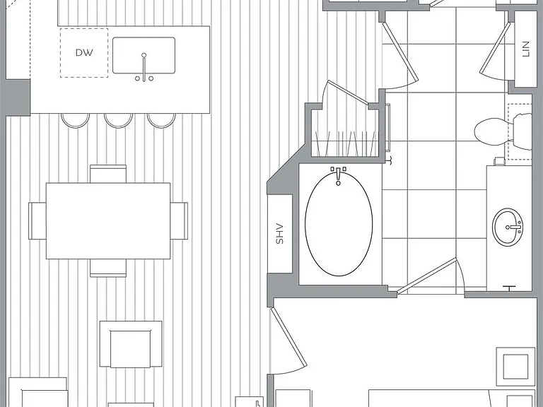 C | 1 Bed | 1 Bath floor plan Sagewell Hanover