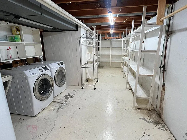 Basement laundry room, washer and dryer included
