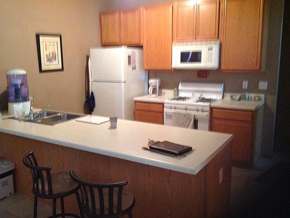 Fridge, stove, micro.