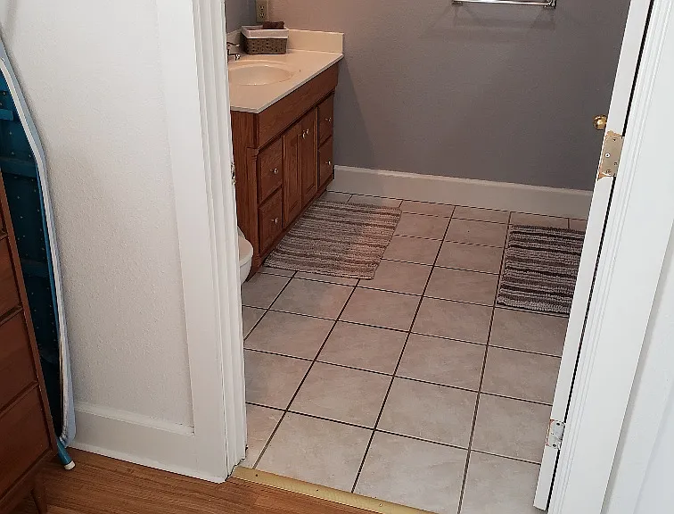 Bathroom from laundry area