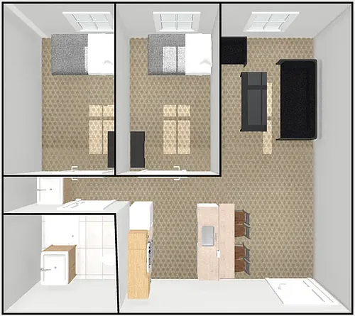 Floor plan Two Bedroom