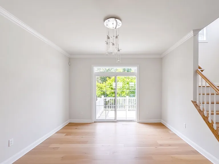 Dining room opens to the outdoor deck.