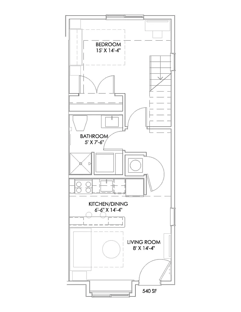 Floor plan Carmichael Loft