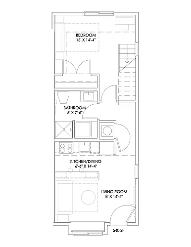 Floor plan Carmichael Loft