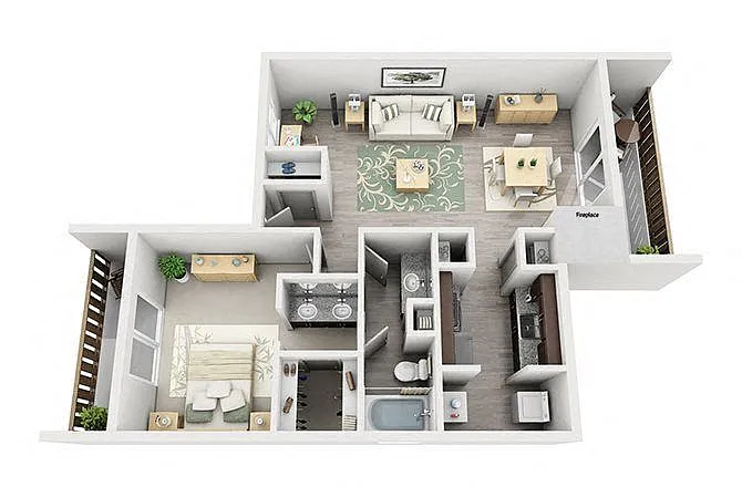 Floor plan A3 - Flat