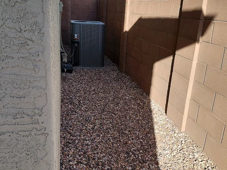 Side yard A/C side