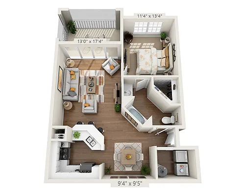 Floor plan Alana (Screened Porch)