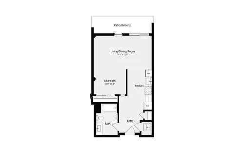 Floor plan Studio A