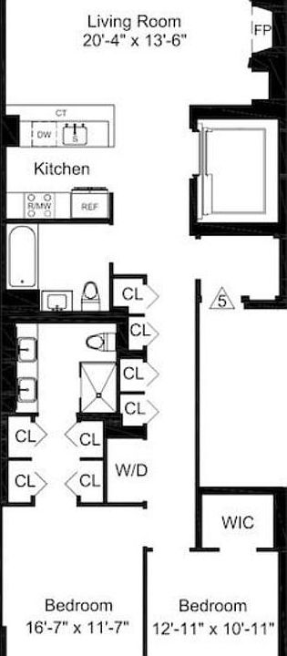 1st image of 331 W 38th St #1
