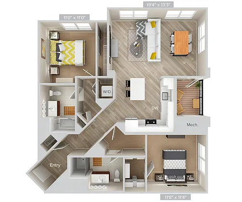 Floor plan B8PS-1165