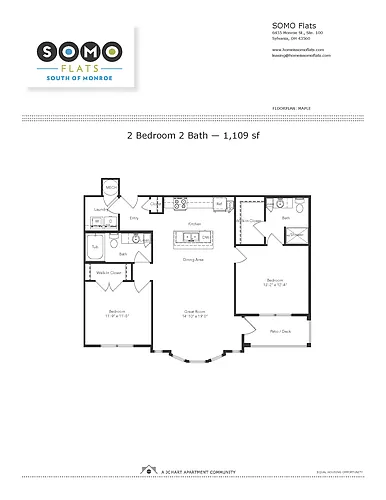 Floor plan Maple 2.2 (D6)