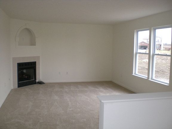 Gas fireplace in family room