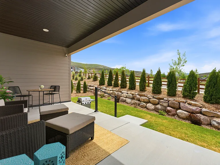 Tree-Lined Backyard