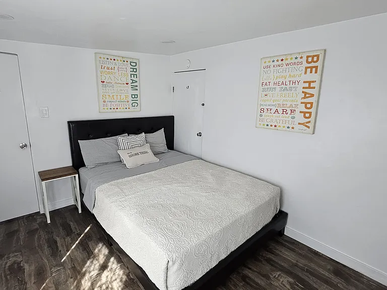 Second bedroom with brand new queen size bed and mattress