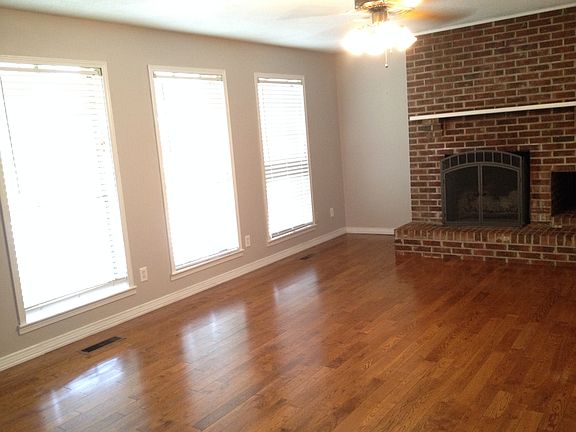 Living room with fireplace