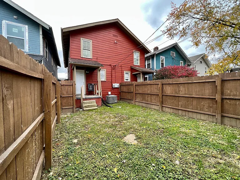 Fenced in, private back yard