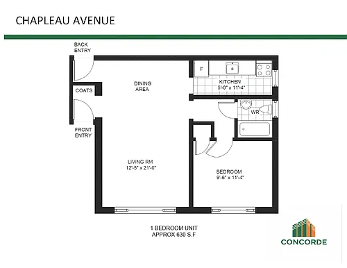 Floor plan 1 Bedroom