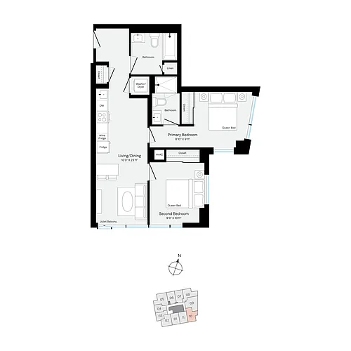 Floor plan W610