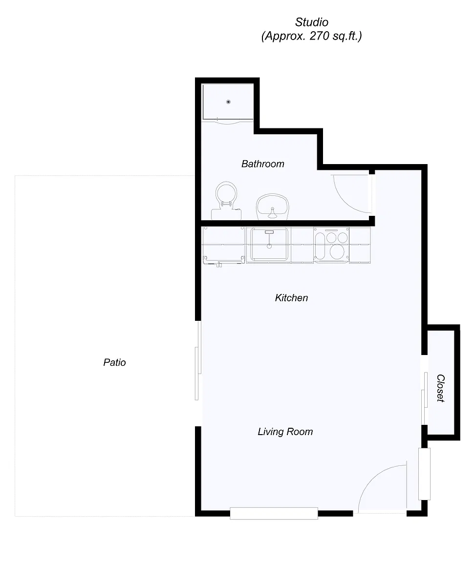 Floor plan Studio