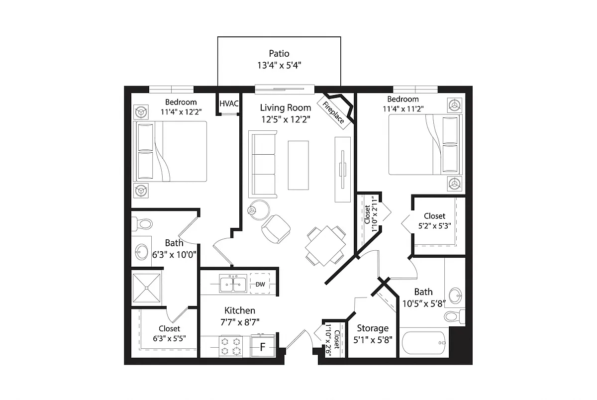 Floor plan B2R